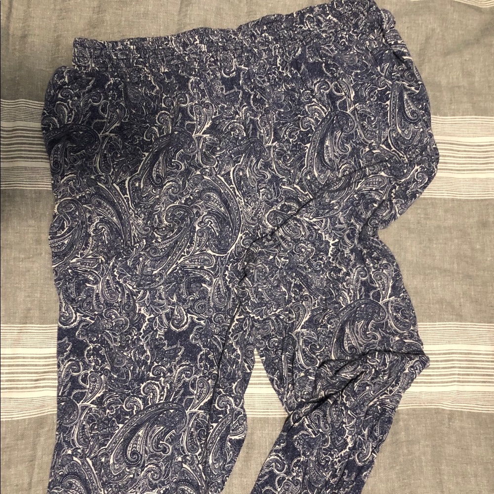H&M Paisley Joggers